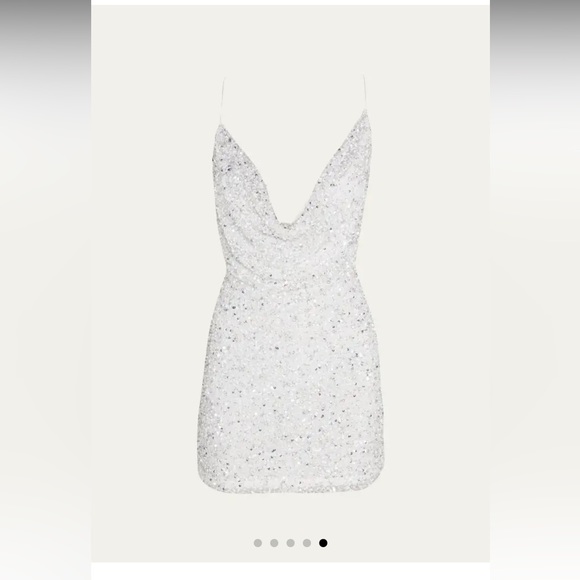 Mich Sequined Cowl-Neck Cocktail Dress - Picture 5 of 11